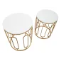 Stoliki TORY Marmur Para 46x55-39x48 cm